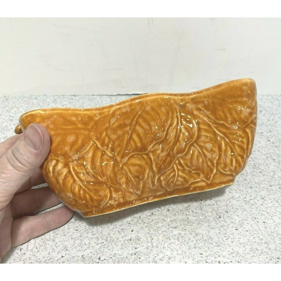 Vintage Other - Vintage Imperial Art Pottery F8 USA Drip Glaze Planter Autumn Leaves Fall Colors